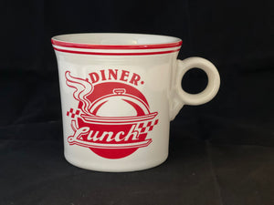 Fiesta HLC Scarlet Diner Ring Handled Mug  ( LUNCH ) Red