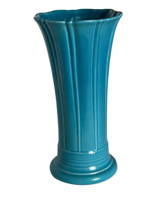 Fiesta Peacock Medium Fluted Vase Retired Color  HTF