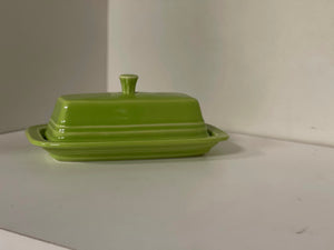 Fiesta Chartreuse Butter Dish Retired shape and color