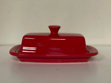 Load image into Gallery viewer, Fiesta Scarlet extra Large Butter Dish Red
