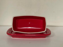 Load image into Gallery viewer, Fiesta Scarlet extra Large Butter Dish Red
