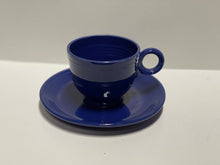Load image into Gallery viewer, Vintage Fiesta Cobalt Blue Teacup and Saucer
