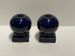 Fiesta Cobalt Bulb Candle Holder set