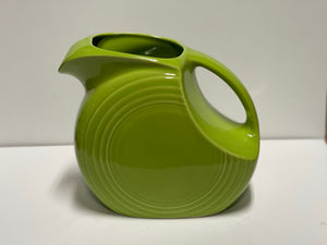 Fiesta Chartreuse Water Large Disk Pitcher retired Color