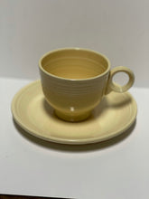 Load image into Gallery viewer, Vintage Fiesta Ivory Teacup &amp; Saucer
