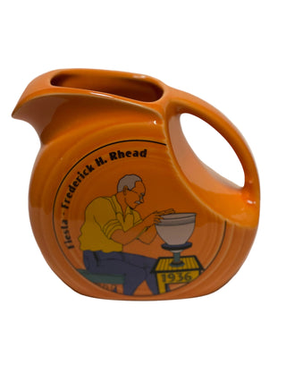 Fiestaware VERY RARE…HLCCA 1936 Exclusive Tangerine juice pitcher…Only 400 made