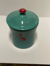 Load image into Gallery viewer, Fiesta HLCCA Turquoise w Cherries Jam Jar
