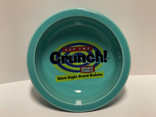 Fiesta Nappy Bowl Advertising Piece Giant Eagle Turquoise 1 quart