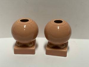 Fiesta Apricot Bulb Candle Holders