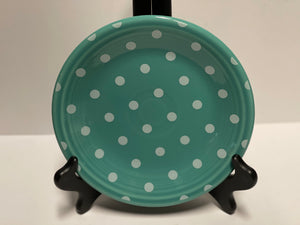 Fiesta HLCCA Exclusive Turquoise w White Dots Salad Plate