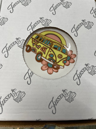Fiesta Peace & Love Ornament VW Bus