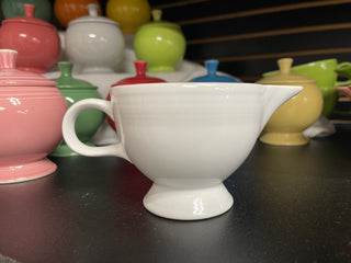 Fiesta White Ring Handled Creamer