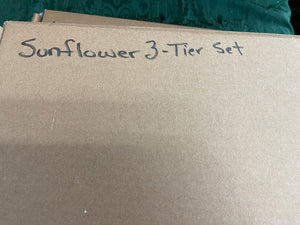 Fiesta 3 Tier Tidbit Tray Sunflower