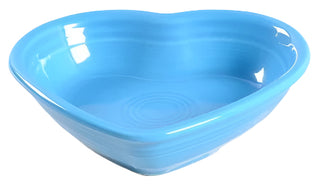 Fiesta Medium Heart Bowl Peacock
