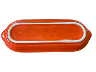 Fiesta Poppy Corn Relish Tray  Outlet Exclusive