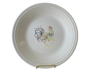Fiesta Multi Colored Rooster Dinner Plate