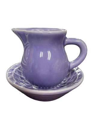Fiesta China Specialties Lilac Nut Cup & Creamer