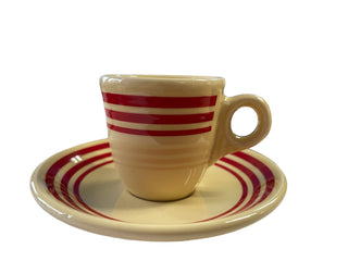 Fiesta HLCCA Red Stripe Demi Cup & Saucer