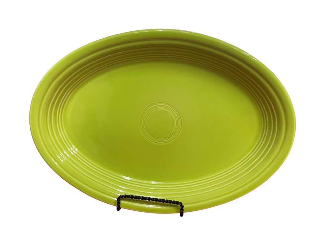 Fiesta Large Oval Platter Chartreuse Retired Color