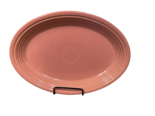 Fiesta Large Oval Platter Rose Retired Color