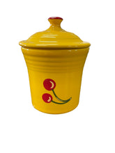 Load image into Gallery viewer, Fiesta HLCCA Daffodil w Cherries Jam Jar HTF
