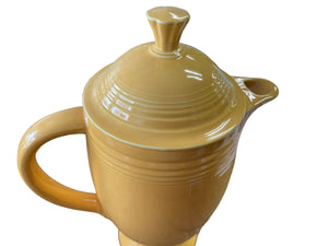 Vintage Fiesta Yellow Coffee Server Pot