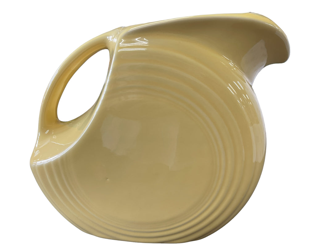Fiesta Pale Yellow Water Large Disk Pitcher
