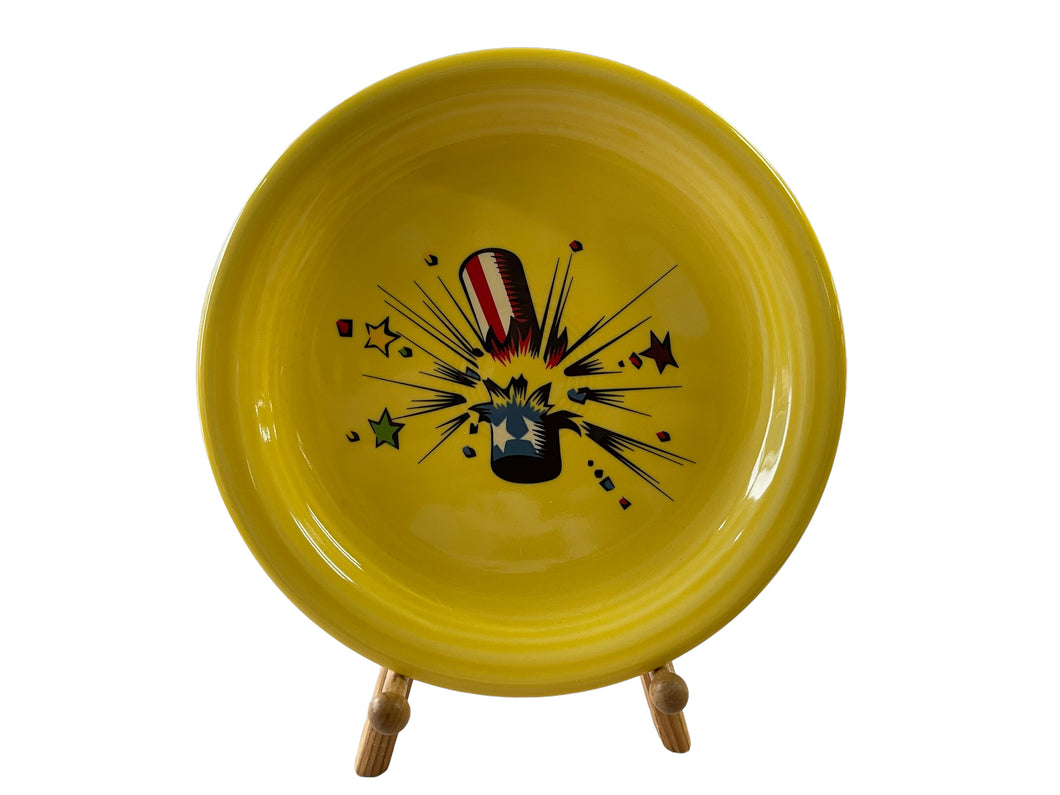 Fiesta Fire Works Bistro Salad  Plate Sunflower