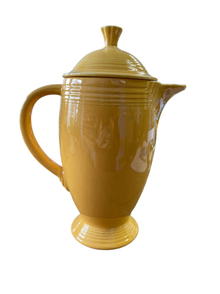 Vintage Fiesta Yellow Coffee Server Pot