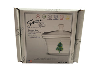 Fiesta Christmas Blue Tree Belk Gift Box