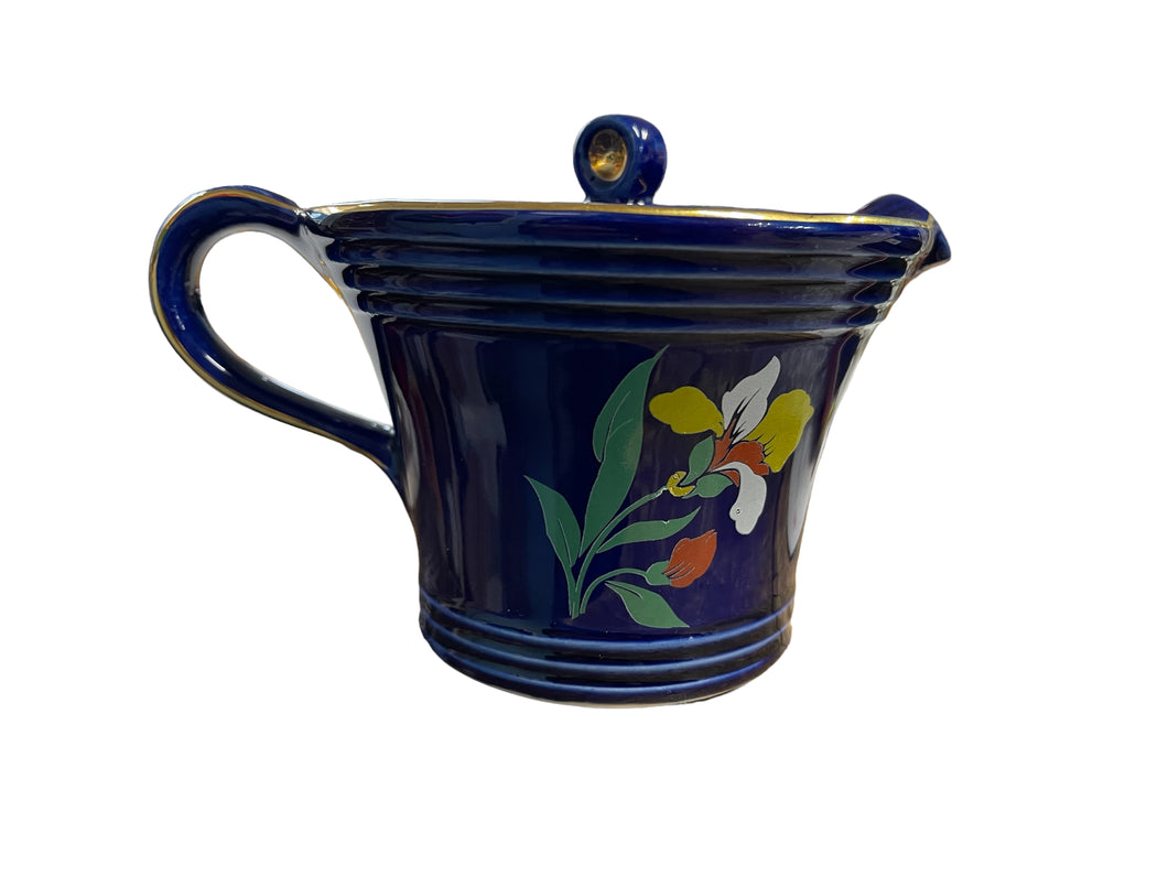 Hall Art Deco Blue Blossom 1 Cup Teapot