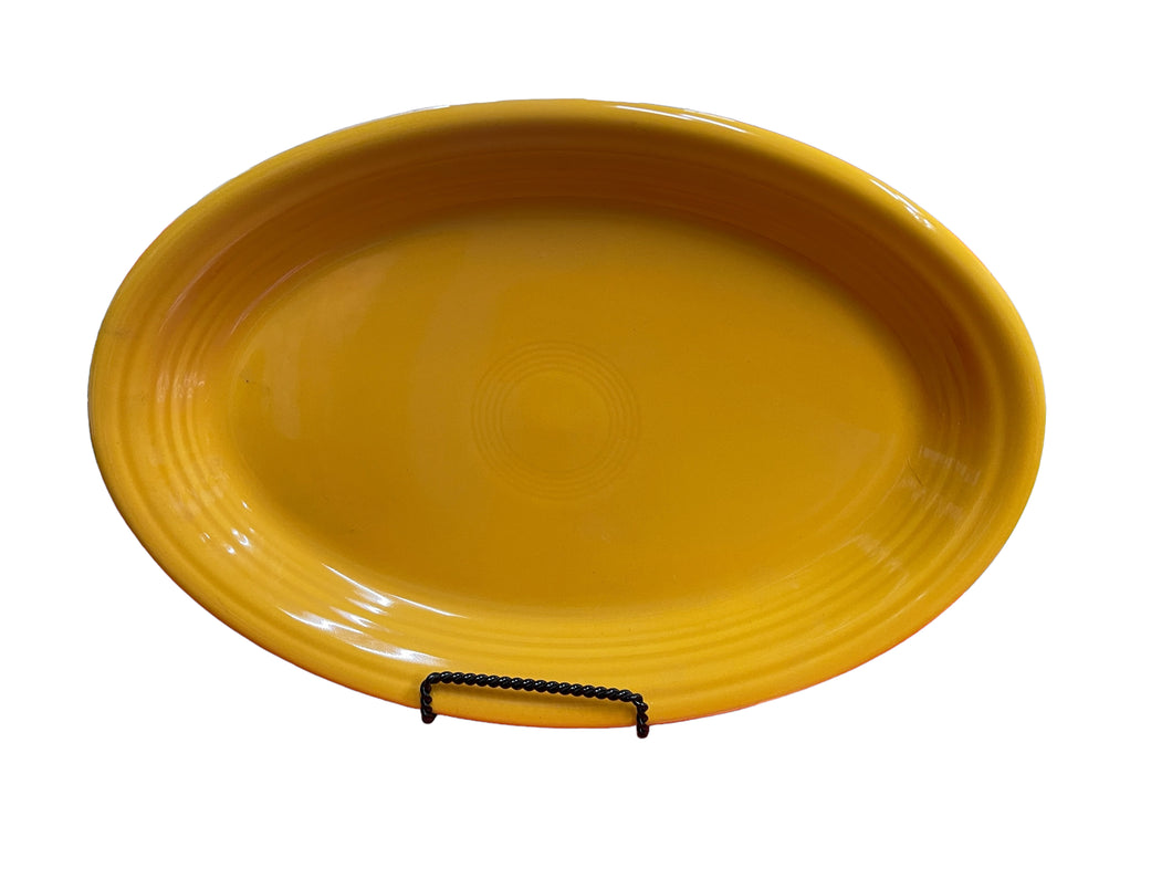 Fiesta Large Oval Platter Marigold Retired Color