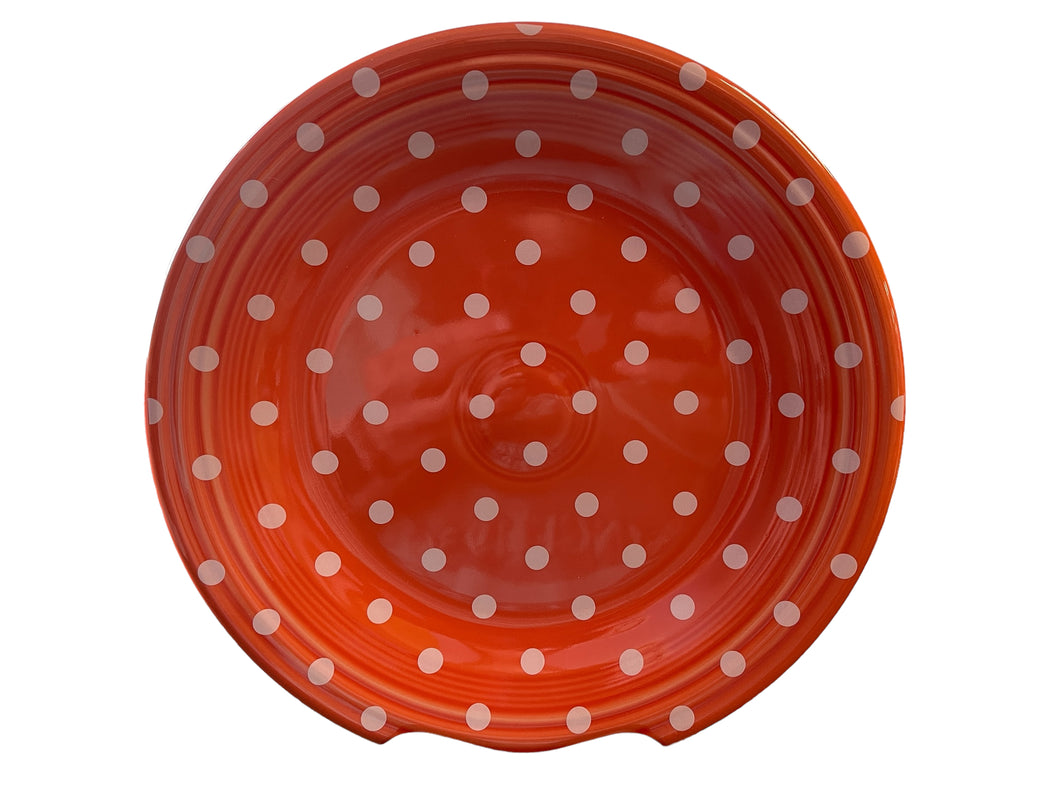 Fiesta HLCCA Exclusive Poppy w White Dots Dinner Plate