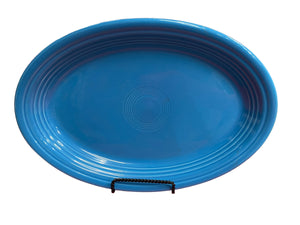 Fiesta Large Oval Platter Peacock Retired Color