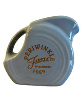 Load image into Gallery viewer, Fiesta Betty Crocker 1989 Periwinkle Mini Pitcher
