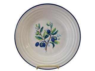 Fiesta Watercolor  Olives - Plum Luncheon 9" Round