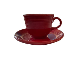 Fiesta Scarlet Tea Cup & Saucer