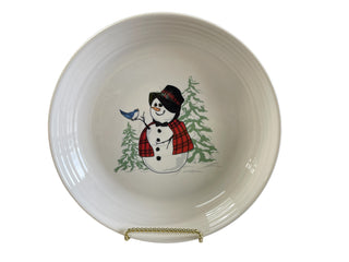 Fiesta SnowLady Luncheon Bowl Plate  NWT