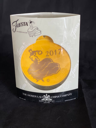 Fiestaware Daffodil Gold Dancing Lady Ornament Fiesta 2017 Christmas Holiday
