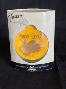 Fiestaware Daffodil Gold Dancing Lady Ornament Fiesta 2017 Christmas Holiday