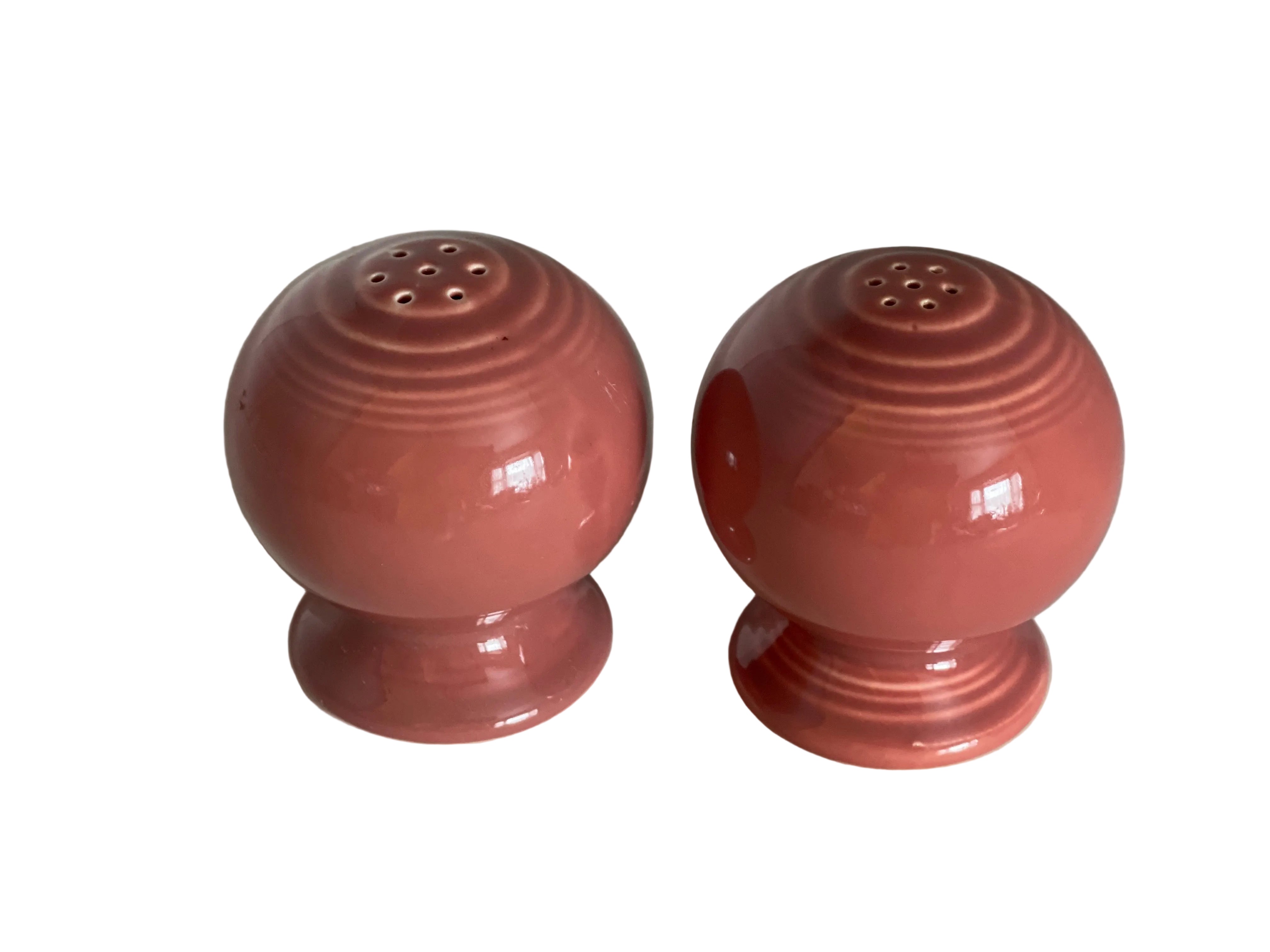 Vintage Fiesta Rose Bulb Salt & Pepper Set - Thumbnail 2