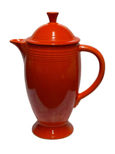 Vintage Fiesta Red Coffee Server Pot